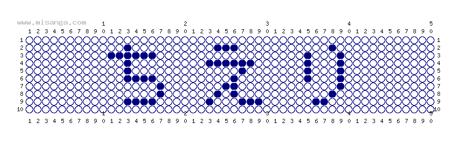編みこみ文字ミサンガ製作図：ちえり