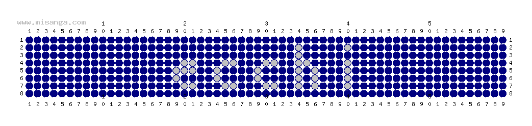 編みこみ文字ミサンガ製作図：UCCHI