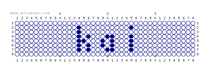 編みこみ文字ミサンガ製作図：KAI