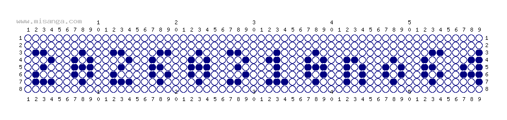 編みこみ文字ミサンガ製作図：20260310NO64