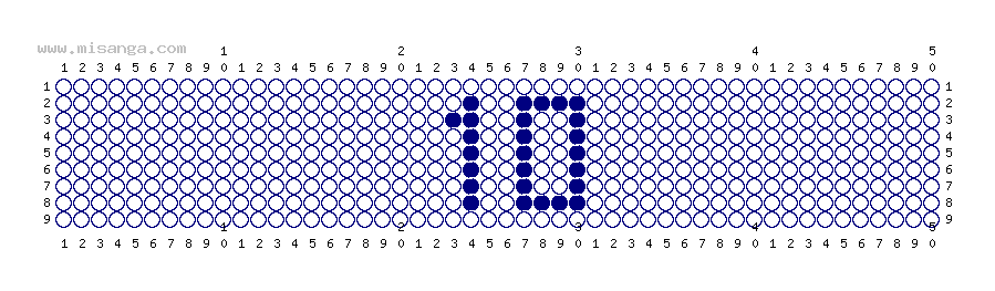 編みこみ文字ミサンガ製作図：10