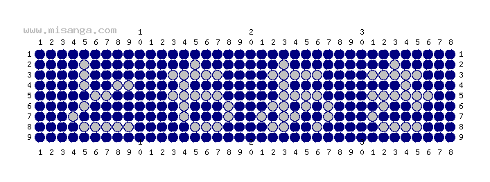 編みこみ文字ミサンガ製作図：ともあき