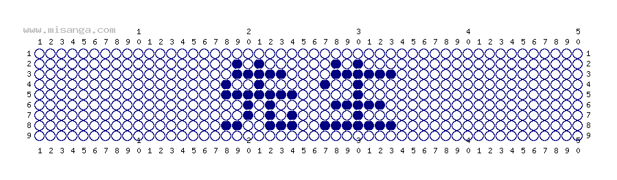 編みこみ文字ミサンガ製作図：先生