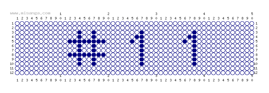 編みこみ文字ミサンガ製作図：#11