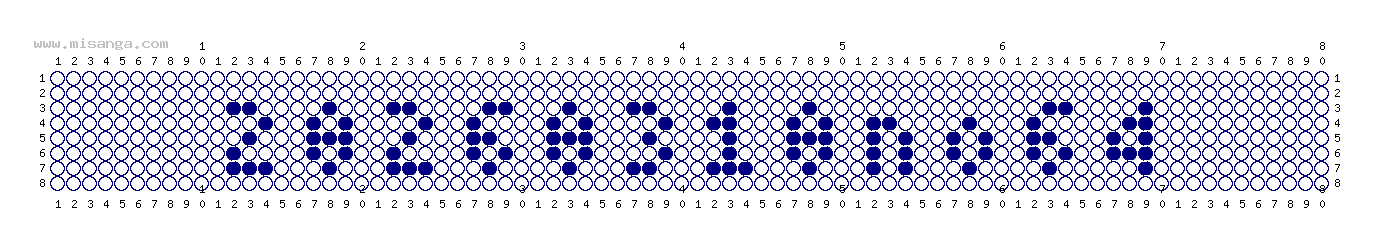 編みこみ文字ミサンガ製作図：20260310NO64