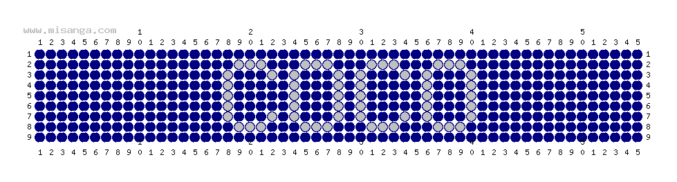 編みこみ文字ミサンガ製作図：COCO