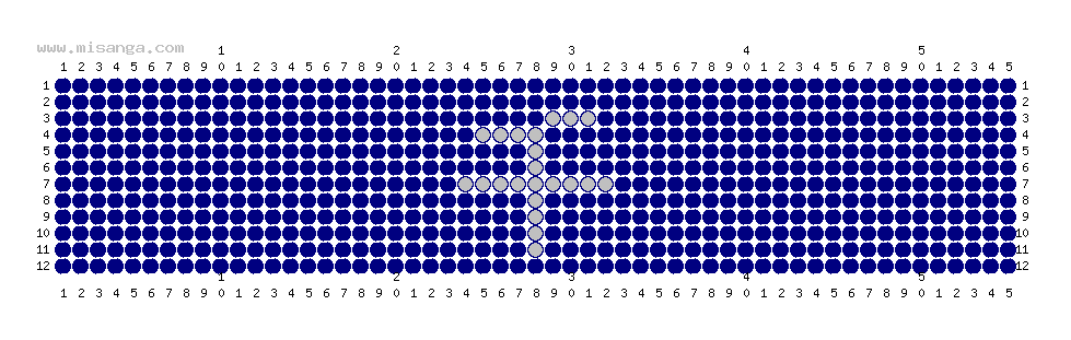 編みこみ文字ミサンガ製作図：千