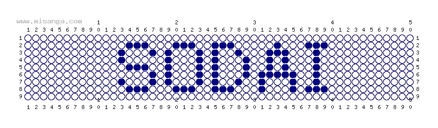編みこみ文字ミサンガ製作図：SODAI