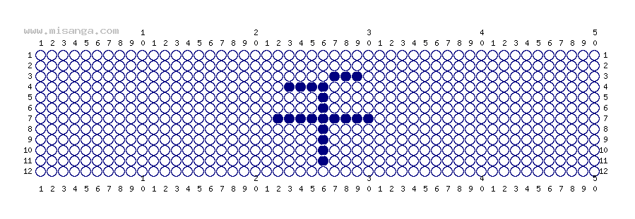 編みこみ文字ミサンガ製作図：千
