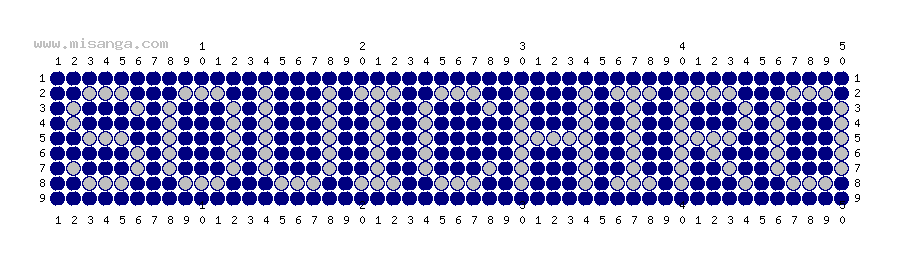 編みこみ文字ミサンガ製作図：SOUICHIRO