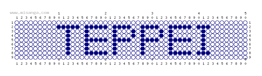 編みこみ文字ミサンガ製作図：TEPPEI