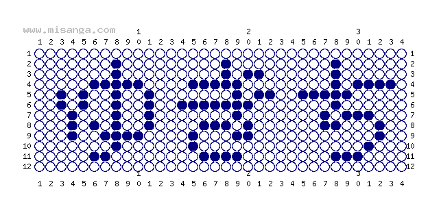 編みこみ文字ミサンガ製作図：ゆきち