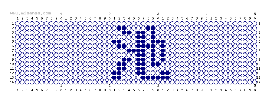 編みこみ文字ミサンガ製作図：池