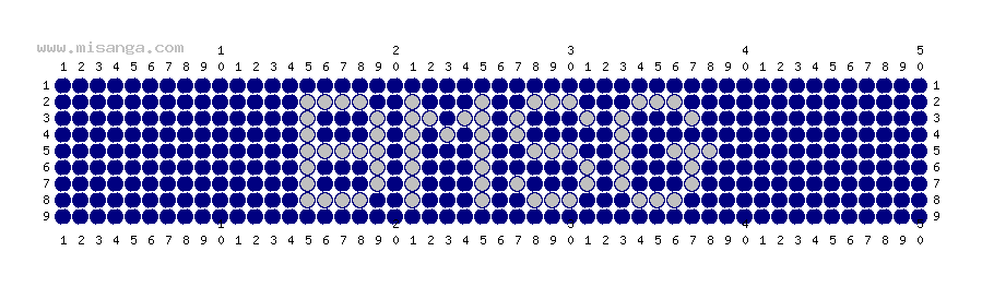 編みこみ文字ミサンガ製作図：BMSG