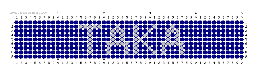 編みこみ文字ミサンガ製作図：TAKA