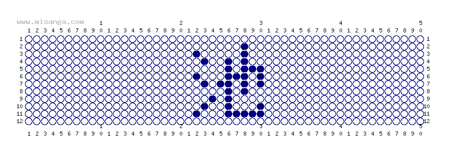編みこみ文字ミサンガ製作図：池