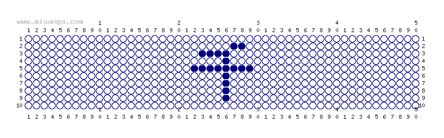 編みこみ文字ミサンガ製作図：千