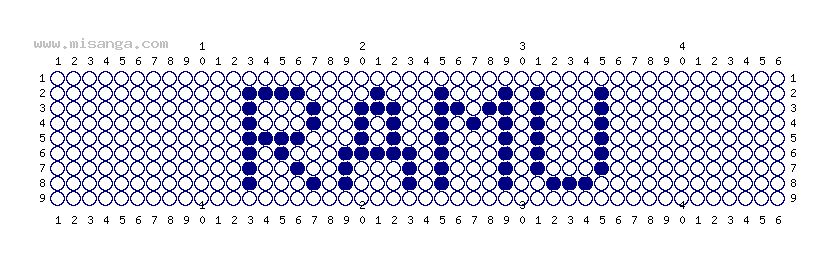 編みこみ文字ミサンガ製作図：RAMU