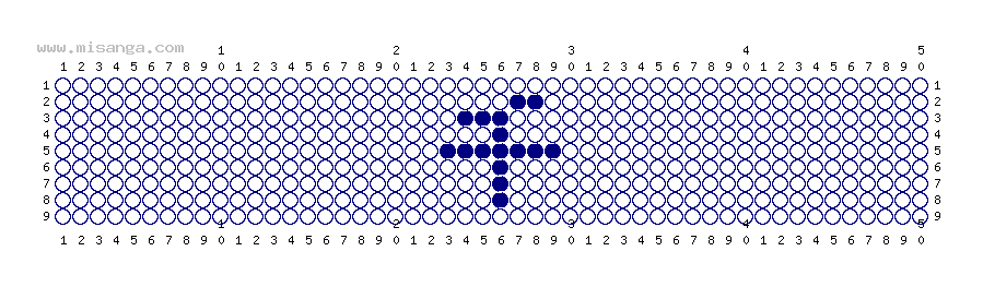 編みこみ文字ミサンガ製作図：千