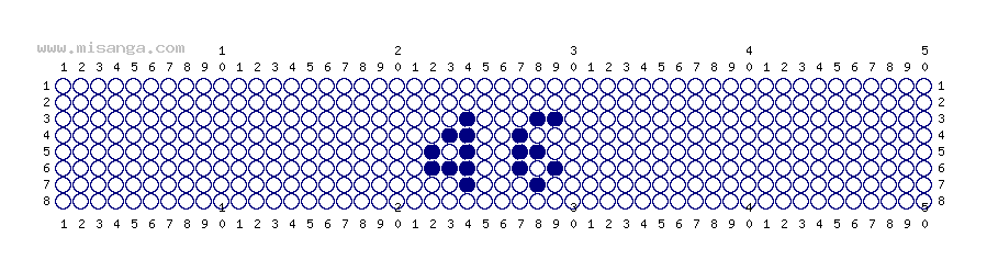 編みこみ文字ミサンガ製作図：46