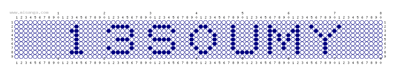 編みこみ文字ミサンガ製作図：13SOUMY