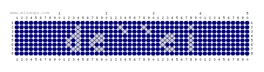 編みこみ文字ミサンガ製作図：TEPPEI