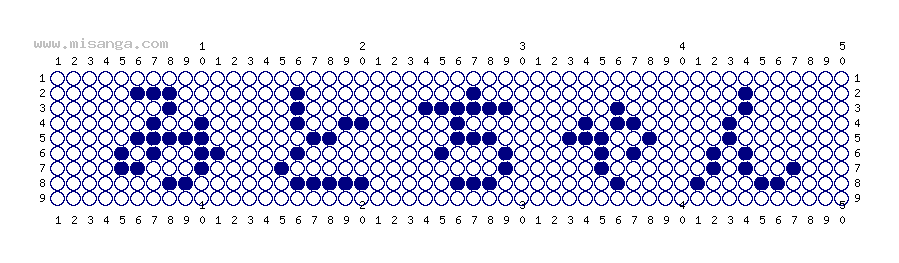 編みこみ文字ミサンガ製作図：みとちゃん
