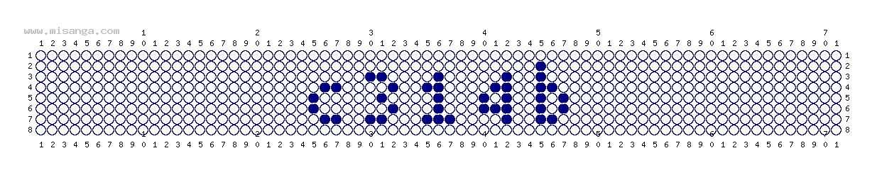 編みこみ文字ミサンガ製作図：S314R