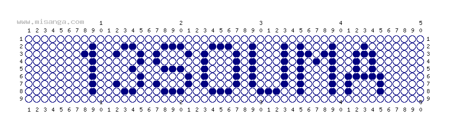 編みこみ文字ミサンガ製作図：13SOUMA