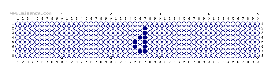 編みこみ文字ミサンガ製作図：D