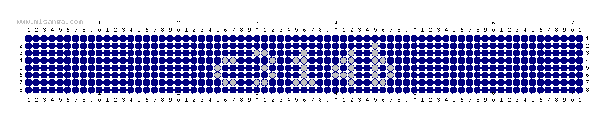 編みこみ文字ミサンガ製作図：S314R