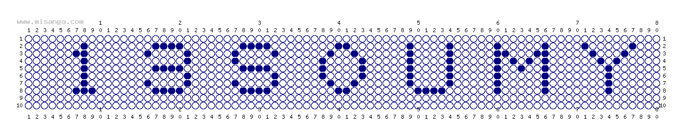 編みこみ文字ミサンガ製作図：13SOUMY