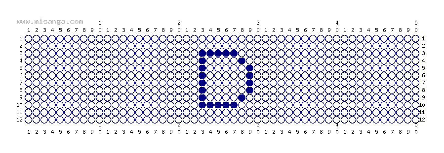 編みこみ文字ミサンガ製作図：D