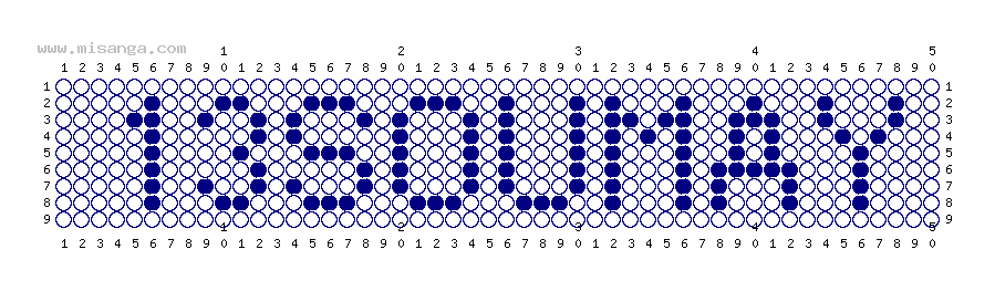 編みこみ文字ミサンガ製作図：13SOUMAY