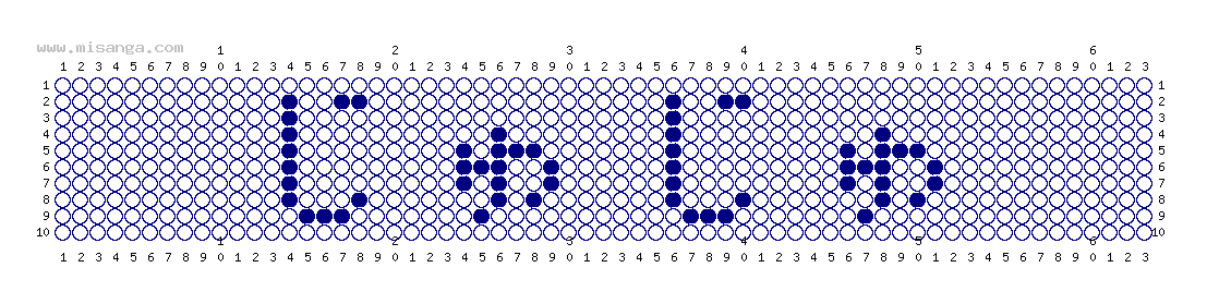 編みこみ文字ミサンガ製作図：じゅじゅ