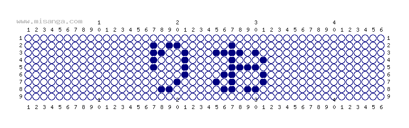 編みこみ文字ミサンガ製作図：りお