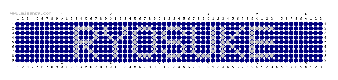 編みこみ文字ミサンガ製作図：RYOSUKE