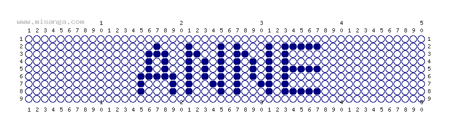 編みこみ文字ミサンガ製作図：ANNE