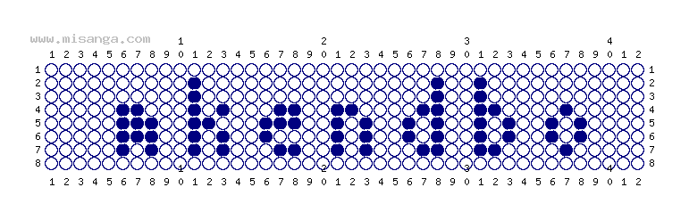 編みこみ文字ミサンガ製作図：MKENTRO
