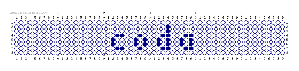 編みこみ文字ミサンガ製作図：SOTA