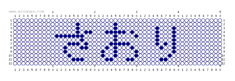 編みこみ文字ミサンガ製作図：さおり