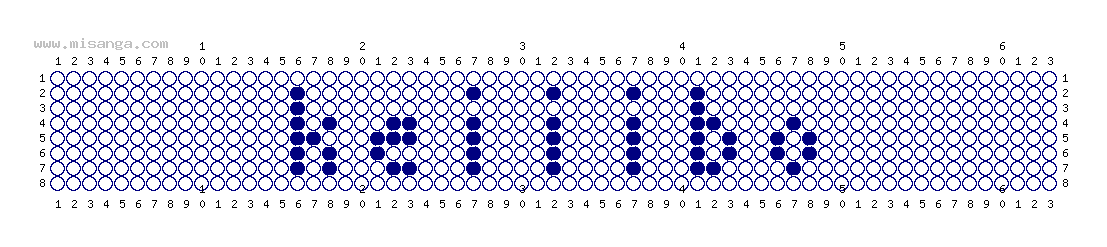 編みこみ文字ミサンガ製作図：KEIJIRO