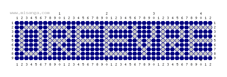 編みこみ文字ミサンガ製作図：ORFEVRE