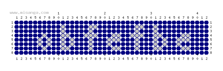 編みこみ文字ミサンガ製作図：ORFEVRE
