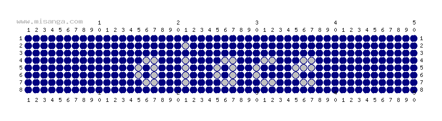 編みこみ文字ミサンガ製作図：AYASE
