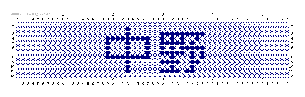 編みこみ文字ミサンガ製作図：中野