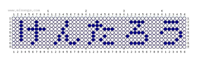編みこみ文字ミサンガ製作図：けんたろう
