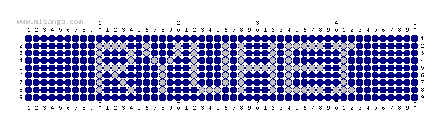 編みこみ文字ミサンガ製作図：RYUHEI
