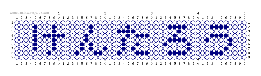 編みこみ文字ミサンガ製作図：けんたろう