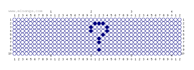 編みこみ文字ミサンガ製作図：？